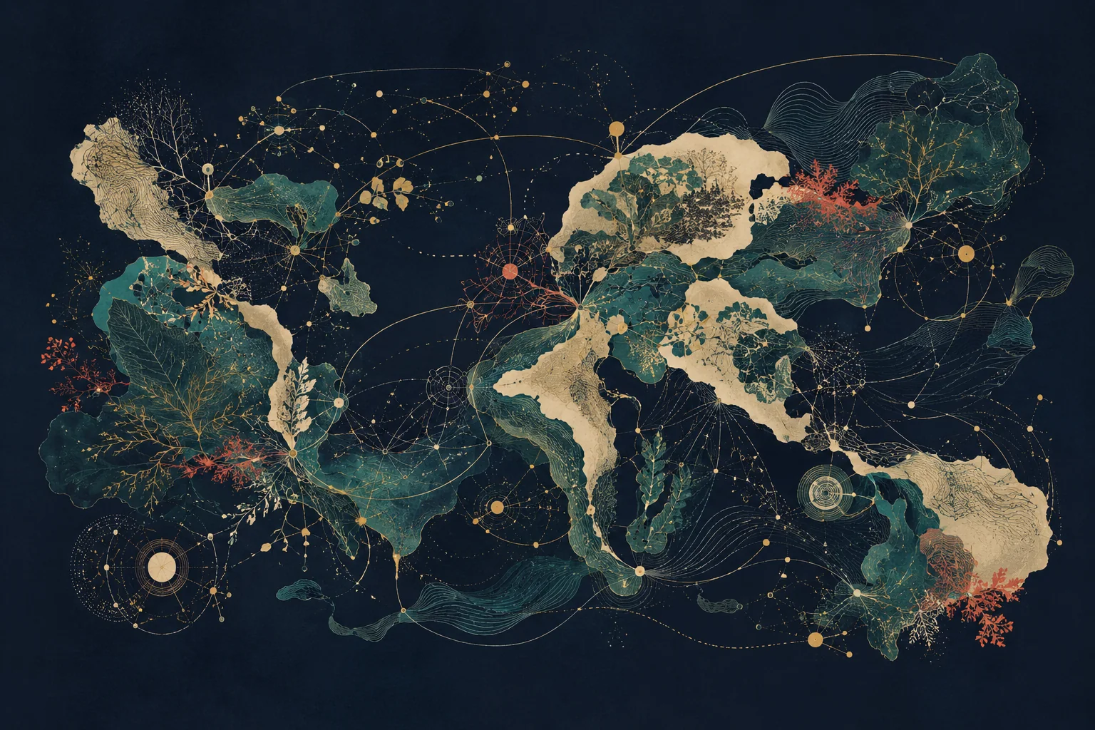 Cartografía viva de sistemas, ciclos y relaciones interdependientes